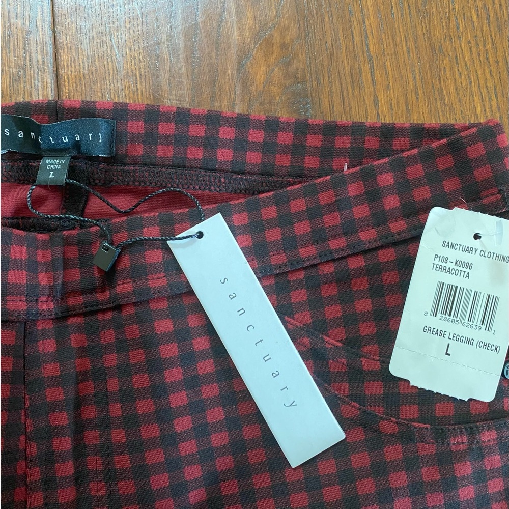 NWT Sanctuary Grease Leggings L